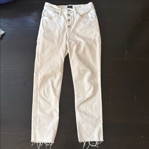 JCrew Vintage Straight high rise jeans in White size 26.